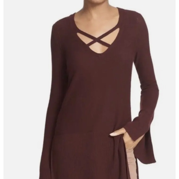 2/$20 FREE PEOPLE Criss Cross Tunic size S - Picture 1 of 10